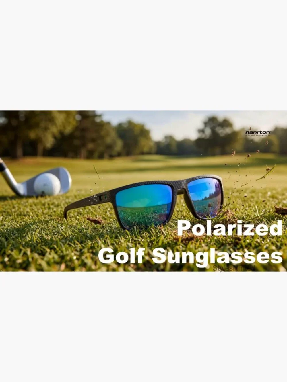 Polarized UV400 Golf Sunglasses, Lightweight Sport Shades for Ball Tracking
